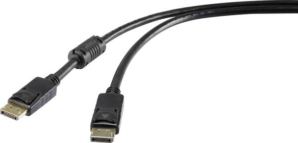 Renkforce DisplayPort Anschlusskabel DisplayPort Stecker, DisplayPort Stecker 1.80 m Schwarz UHD 4K @ 60 Hz vergoldete S