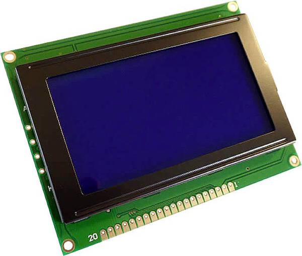 Display Elektronik LCD-Display Weiß Blau 128 x 64 Pixel (B x H x T) 93 x 70 x 10 mm DEM128064ASBH-PW-N