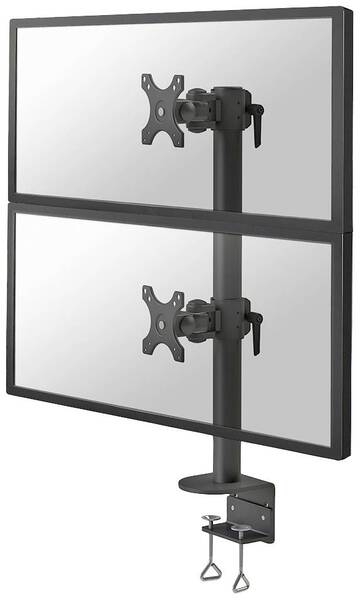 Neomounts FPMA-D960DVBLACKPLUS 2fach Monitor-Tischhalterung 43,2 cm (17") - 124,5 cm (49") Schwenkbar, Rotierbar, Neigba