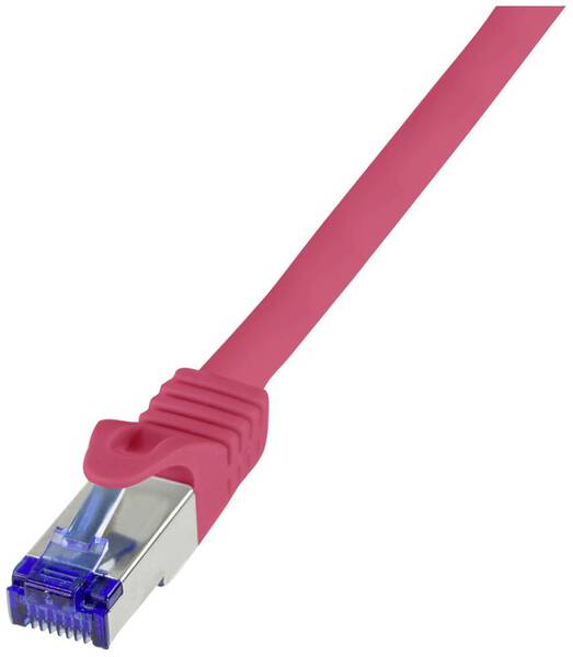 LogiLink C6A074S RJ45 CAT 6a S/FTP 5.00 m Rot 1 St.