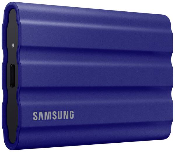 Samsung Portable T7 Shield 1 TB Externe SSD USB-A (USB 3.2 Gen 2) Blau PC/Mac MU-PE1T0R/EU
