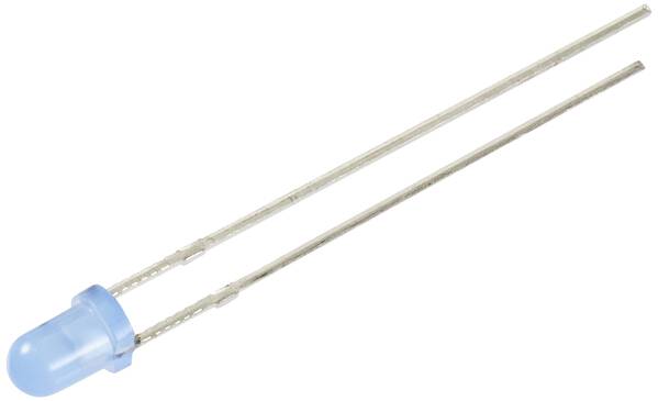 TRU COMPONENTS LED bedrahtet Blau Rund 3 mm 750 mcd 30 ° 12 mA 5 V