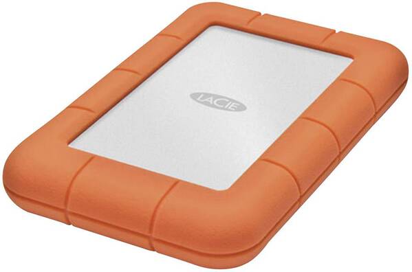 LaCie Rugged Mini 4 TB Externe Festplatte 6.35 cm (2.5 Zoll) USB-A (USB 3.2 Gen 1) Silber, Orange 9000633