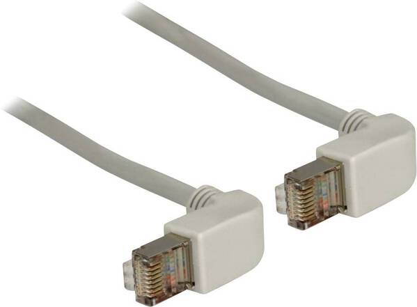 Delock 83510 RJ45 Netzwerkkabel, Patchkabel CAT 5e S/FTP 0.50 m Grau 1 St.