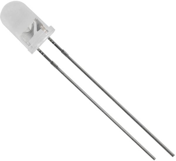 HuiYuan 5003Y1C-BSA-A LED bedrahtet Gelb Rund 5 mm 1500 mcd 15 ° 20 mA 2.1 V