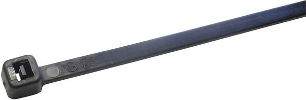 WKK 11096071 11096071 Kabelbinder 160 mm 4.80 mm Schwarz UV-stabilisiert 100 St.