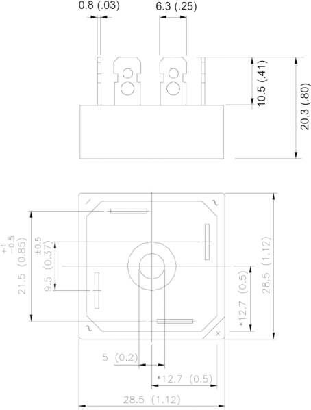 Vishay 36MB160APBF Brückengleichrichter D-34 1600 V 35 A Einphasig