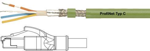 Helukabel 806414 RJ45 Netzwerkkabel, Patchkabel CAT 5e SF/UTP 10.00 m Grün PUR-Mantel, Geflechtschirm, Folienschirm, fle