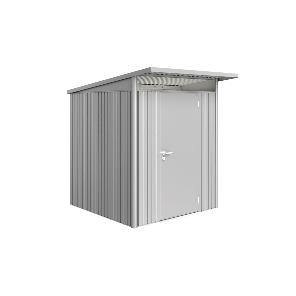 Biohort Geraetehaus AvantGarde A1 silber- metallic mit Standardtür | 180x220x218 | 237582