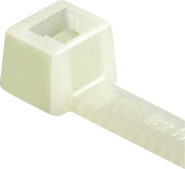 HellermannTyton 111-03419 T30L-PA66-NA-C1 Kabelbinder 190 mm 3.50 mm Natur Hitzestabilisiert 100 St.