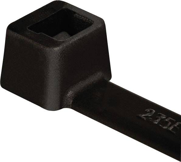 HellermannTyton 111-02360 T18I-W-BK-C1 Kabelbinder 140 mm 2.50 mm Schwarz Witterungsstabil 100 St.