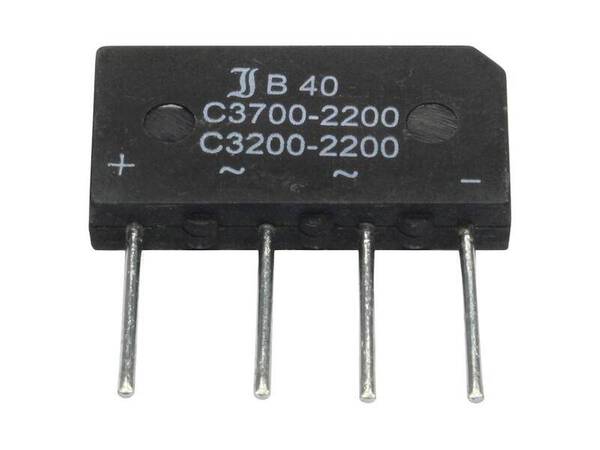 Diotec B80C5000A Brückengleichrichter SIL-4 160 V 5 A Einphasig