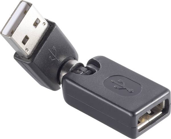 Renkforce USB 2.0 Adapter [1x USB 2.0 Stecker A - 1x USB 2.0 Buchse A] vergoldete Steckkontakte
