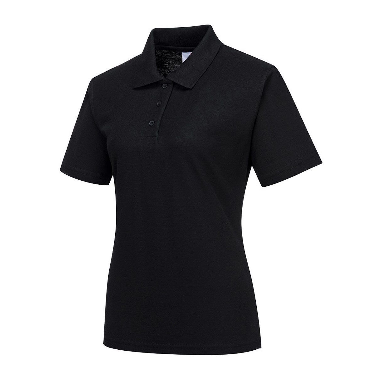 (5 Stück) Damen Poloshirt - Schwarz - Größe: L