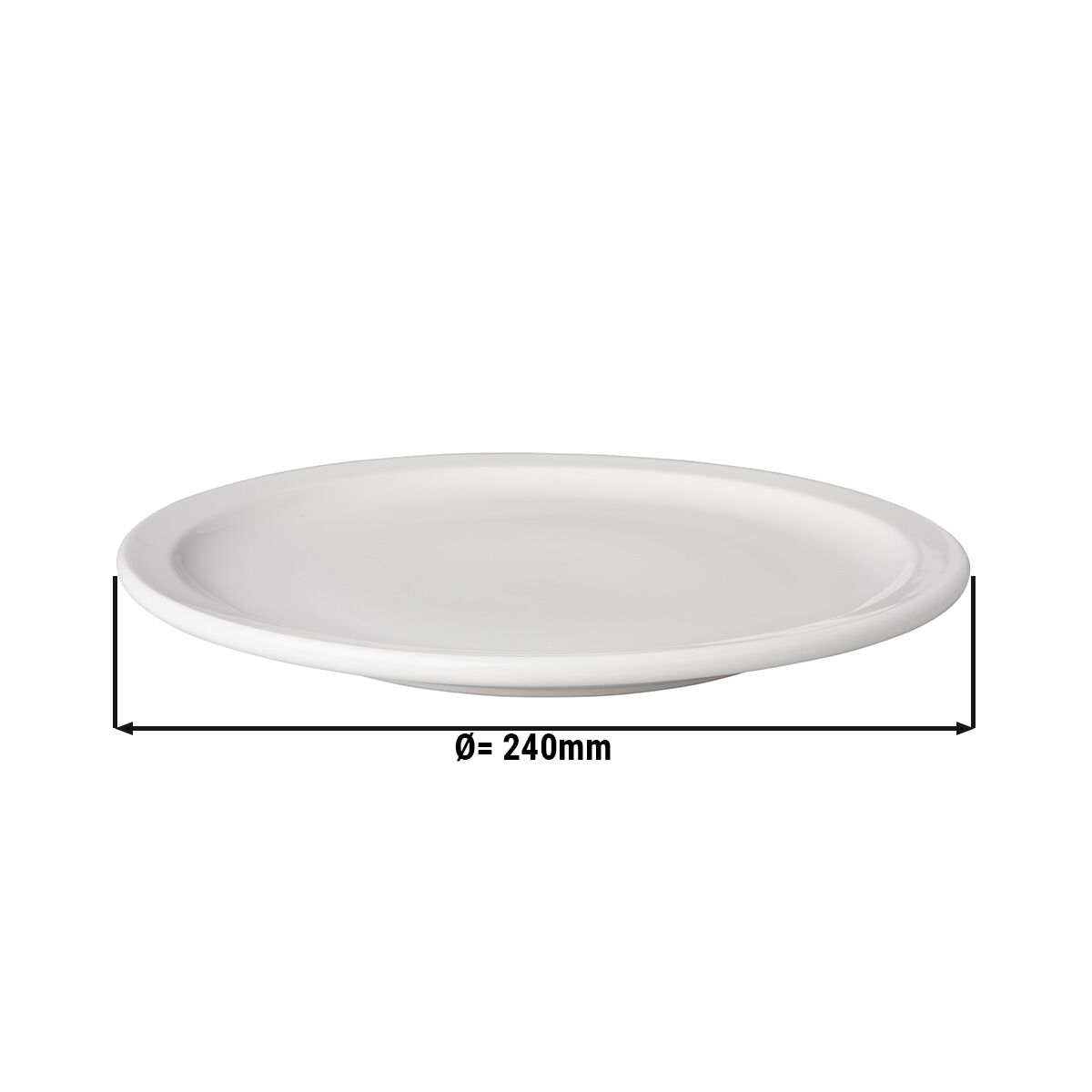 (12 Stück) BUDGETLINE - Teller flach Mammoet - Ø 240mm - Weiß