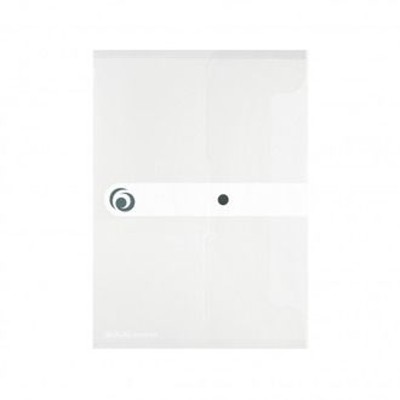 herlitz - Dokumententasche, A5, PP, transparent farblos, 11207065, m. Druckknopfverschluss