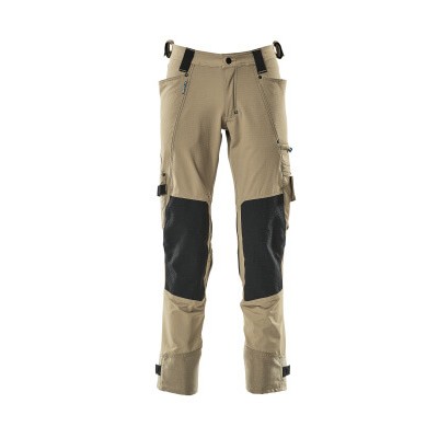 MASCOT® - Hose mit Knietaschen ADVANCED, Hellkhaki, Größe 76C56