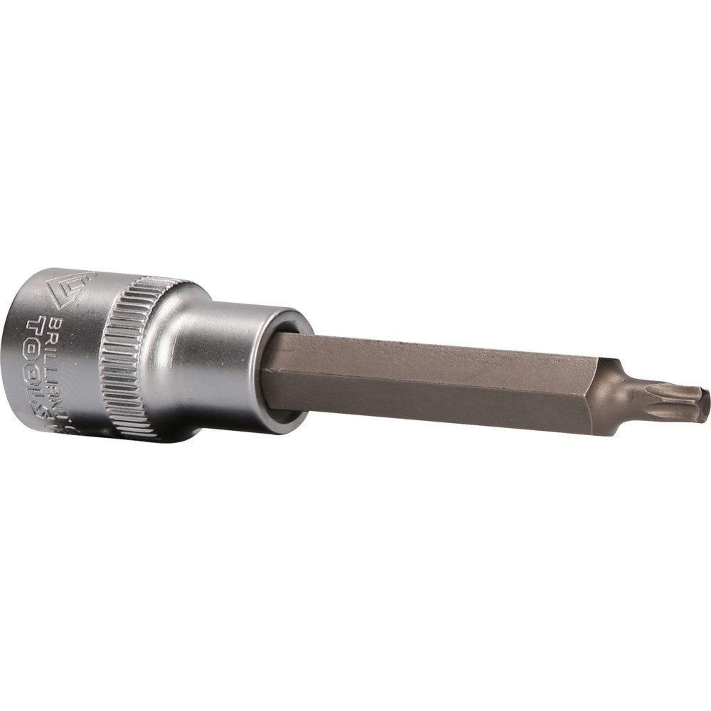 BRILLIANT TOOLS 1/2" Torx-Bit-Stecknuss, 100 mm lang, T27