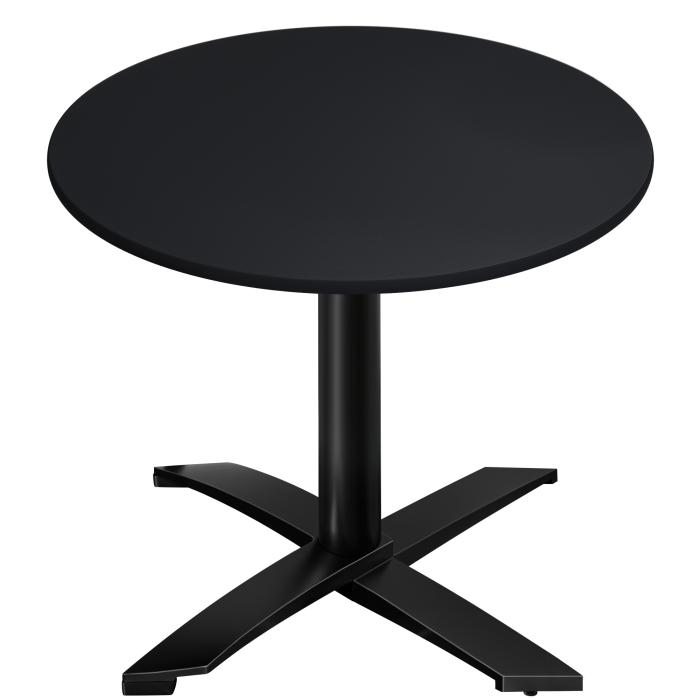 CPTG | Bistro Tisch | Ø:H 70 x 75 cm | Schwarz / Aluminium Schwarz | Zusatzgewicht