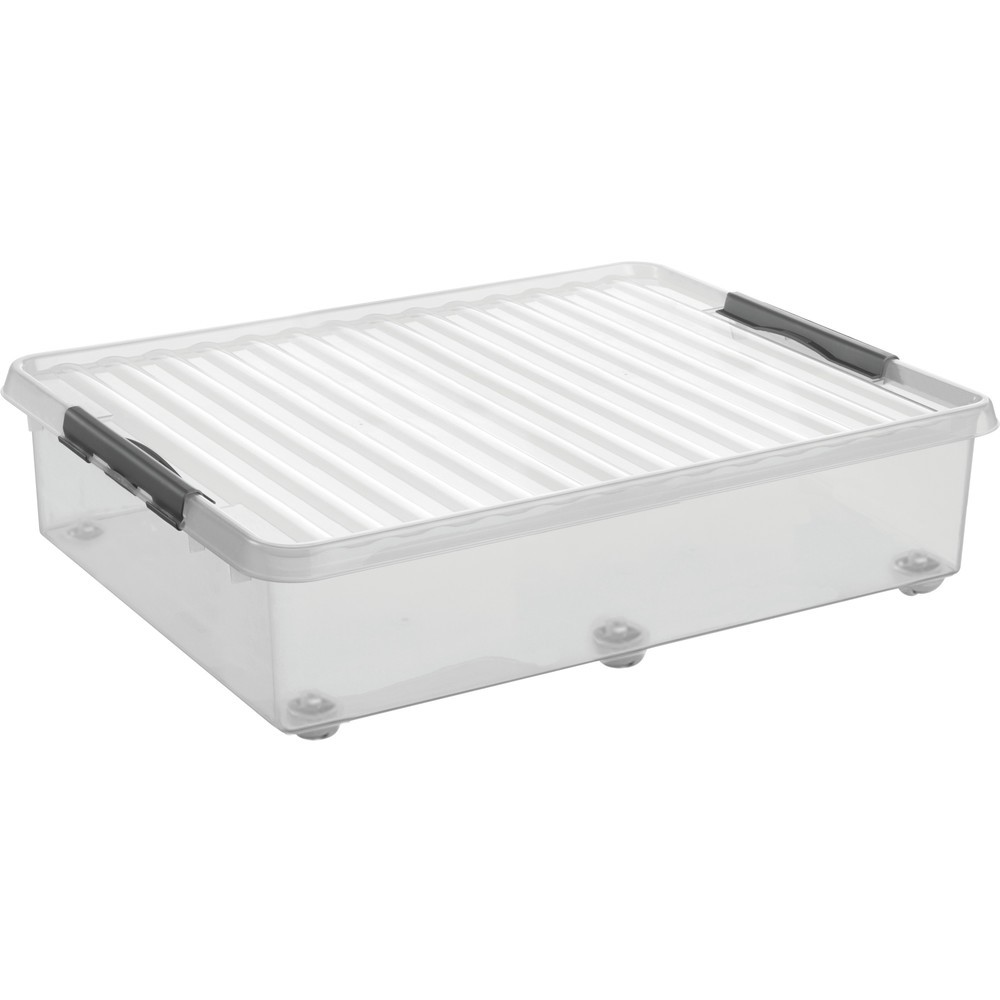 helit Aufbewahrungsbox „the q-line", mit Deckel und Rollen