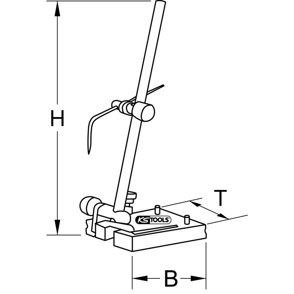 KS TOOLS Mechaniker-Höhenreißer