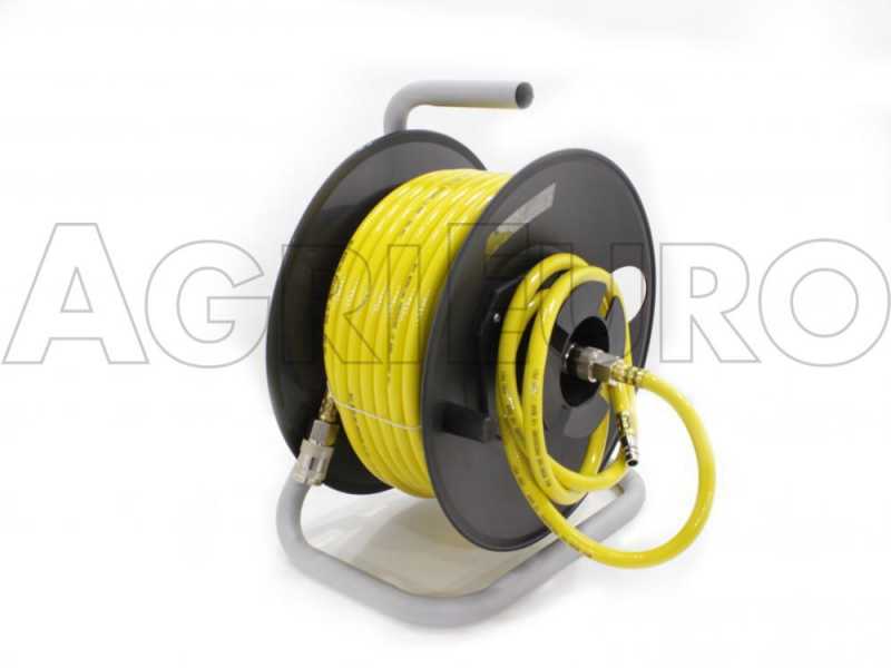 Schlauchtrommel STANLEY mit 20 meter Schlauch aus PVC fu00fcr Druckluft