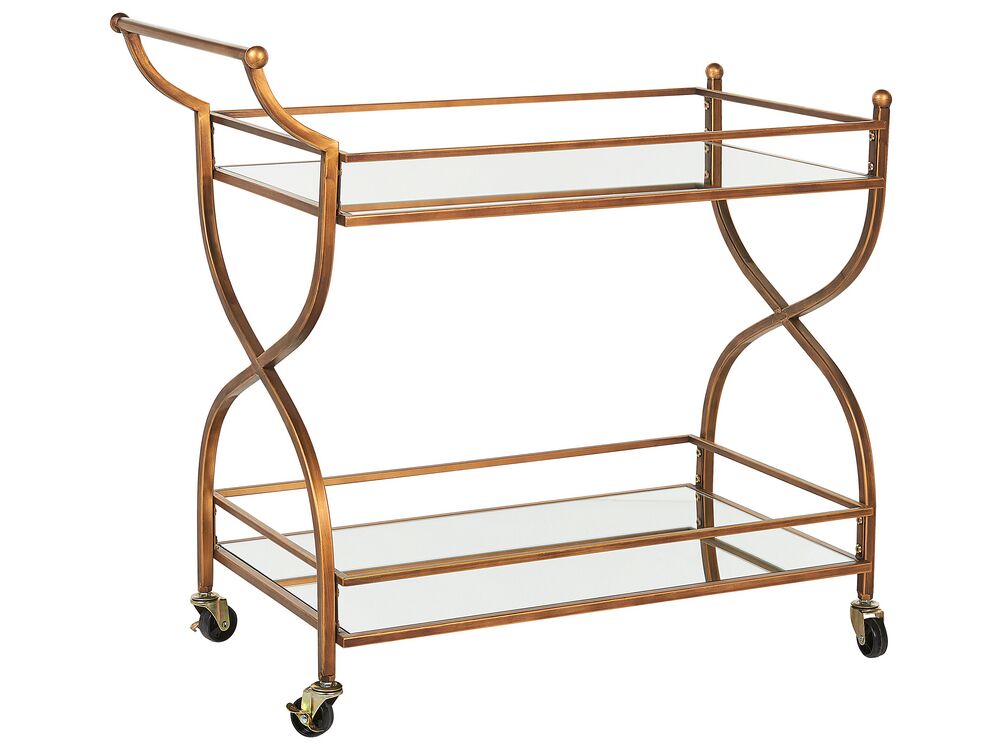 Kitchen Trolley LARINO Metal Gold