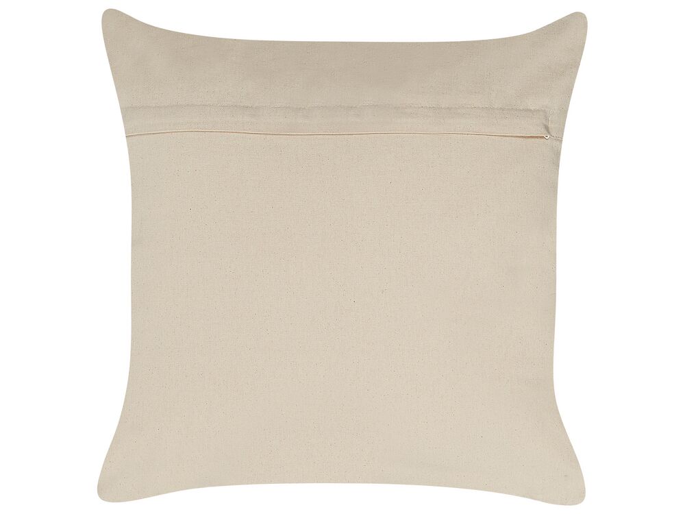 Dekokissen OUJDA Baumwolle 50 x 50 cm Silber Geometrisches Muster – Bild 3