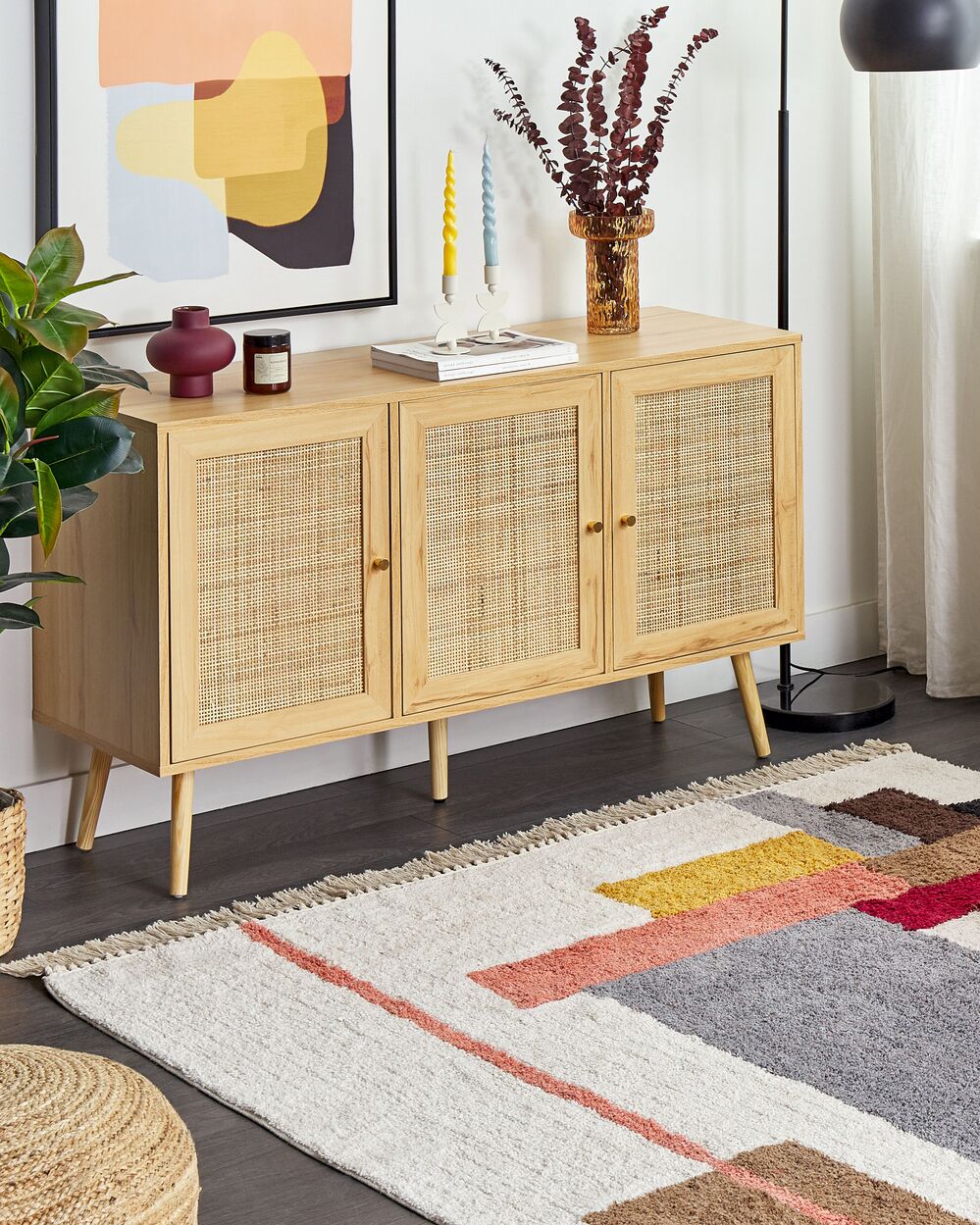 Cotton Area Rug 160 x 230 cm Multicolour NIKSAR – Bild 2