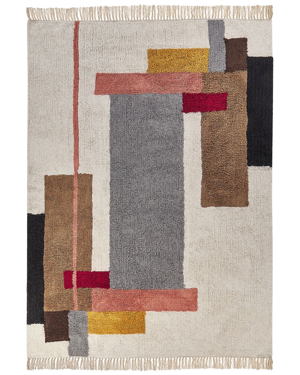 Cotton Area Rug 160 x 230 cm Multicolour NIKSAR