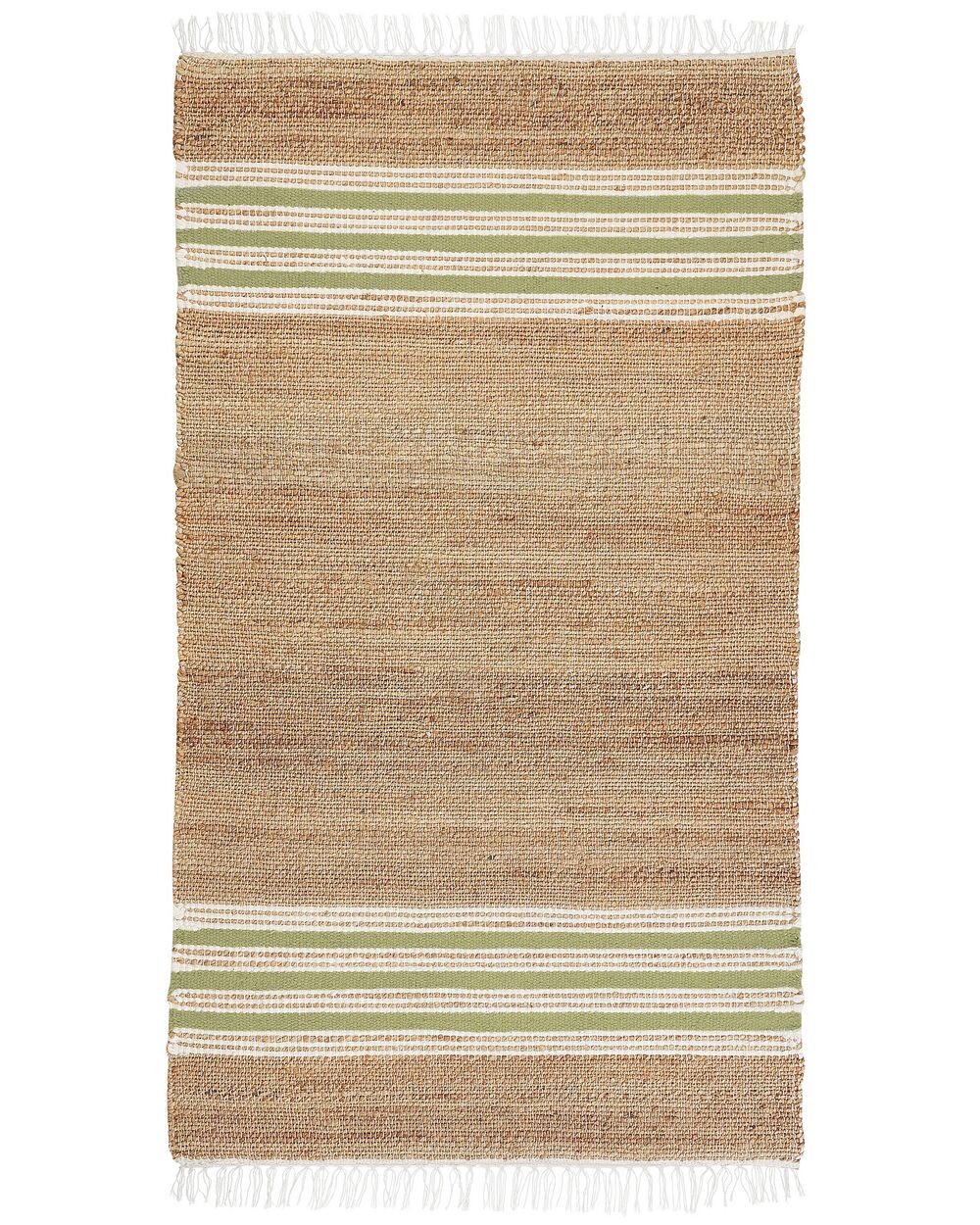 Jute Area Rug 80 x 150 cm Beige and Green MIRZA – Bild 3