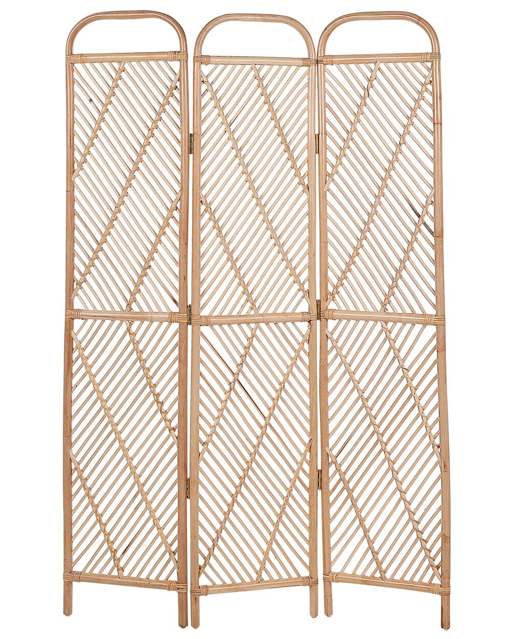Raumteiler 3-teilig COSENZA Hellbraun 106 cm 180 cm
