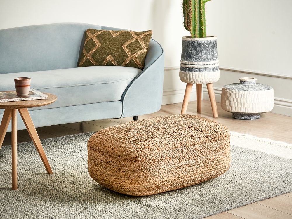 Bodenkissen ISARDA Jute Beige – Bild 2