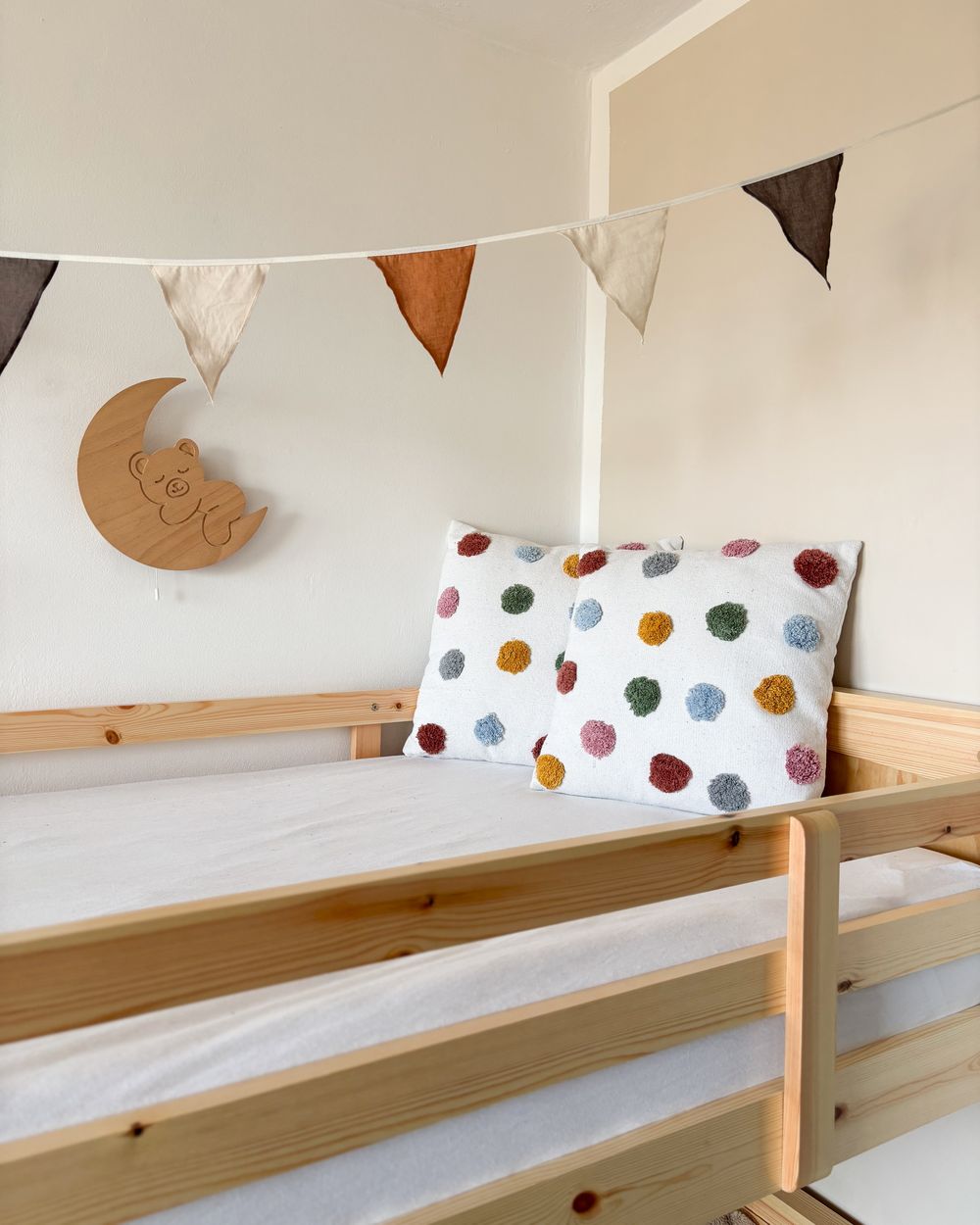 Dekokissen Punktemuster Baumwolle mehrfarbig 45 x 45 cm 2er Set WALLFLOWER – Bild 3