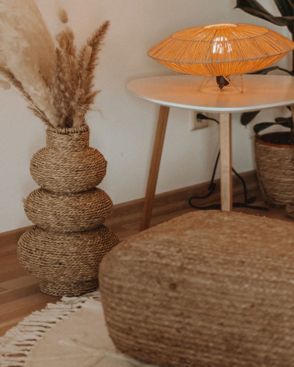 Bodenkissen ISARDA Jute Beige – Bild 3