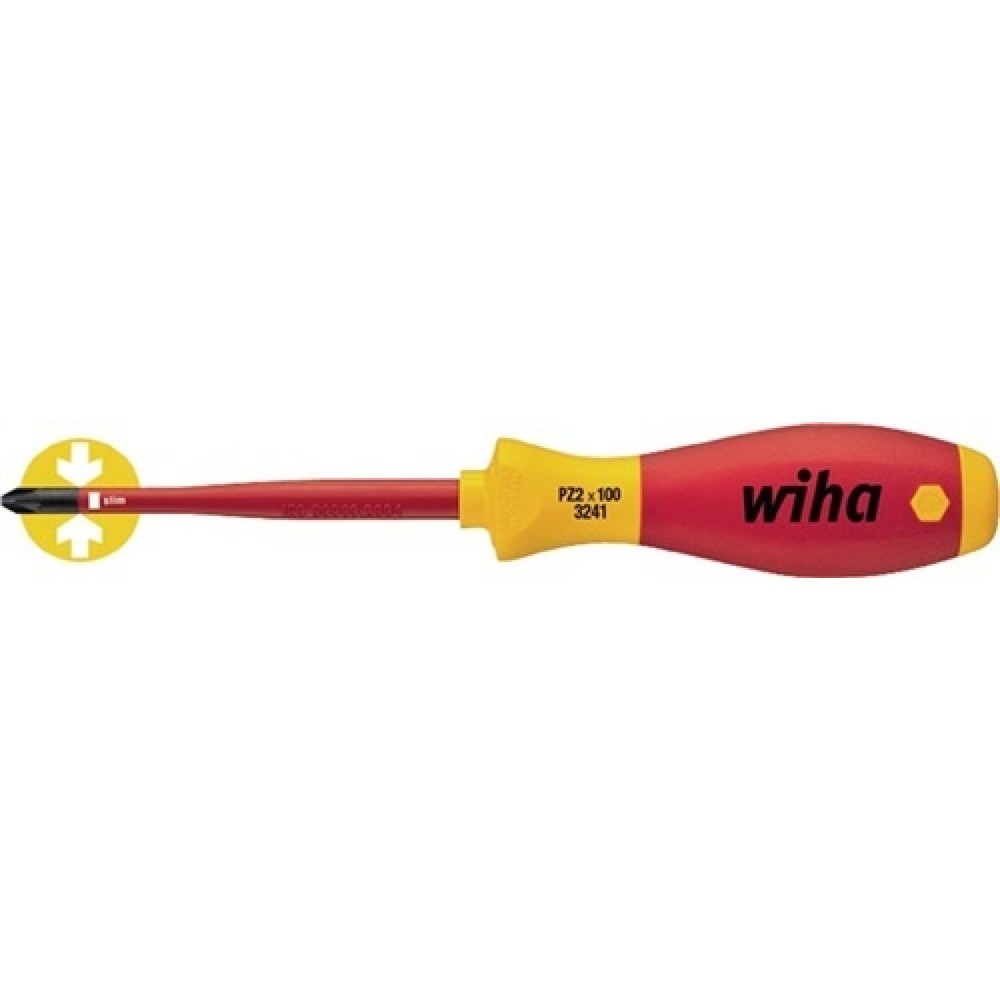 WIHA Schraubendreher VDE Plus/Minus isoliert slimFix, SL/PZD