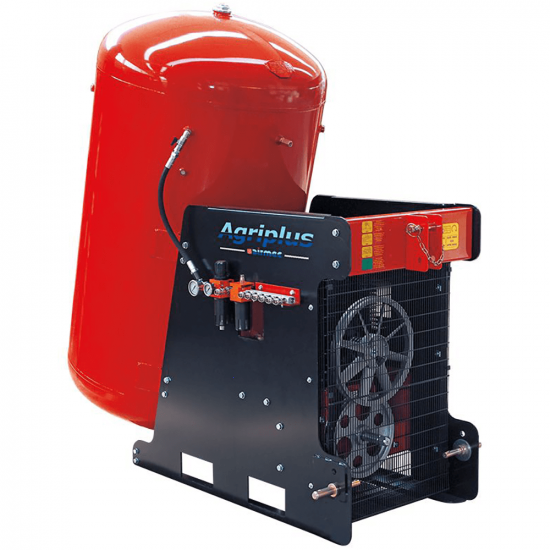 Zapfwellenkompressor fu00fcr Traktor Airmec Agriplus 1500/1000, Zylinderkopf 1500, Tank 1000 Liter
